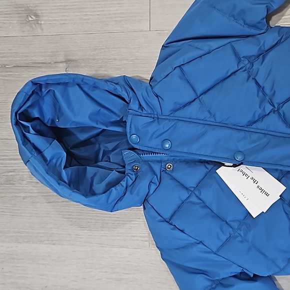 Miles The Label Boys Quilted Size 2 Water Resistant Puffer Jacket BNWT - Picture 2 of 6